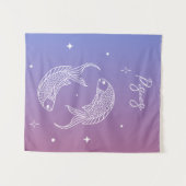 Sternzeichen des Zodiakoroskops Wandteppich (Vorderseite (Horizontal))