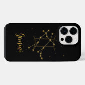 Sternzeichen-Etui | Zwillinge iPhone Hülle (Rückseite (Horizontal))