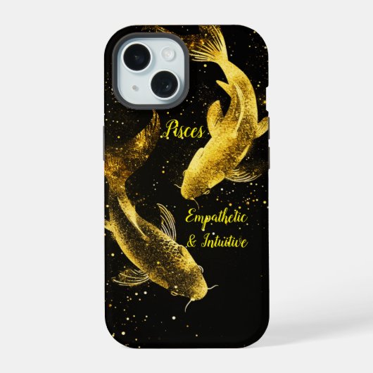 Sternzeichen Fische iPhone 15 Hülle (Rückseite)