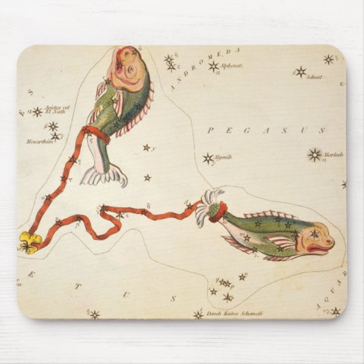 "Sternzeichen: Fische" Mauspad (Vorne)
