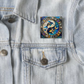 Sternzeichen - Fische Yin und Yang Button (Beispiel)