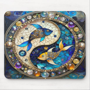 Sternzeichen - Fische Yin und Yang Mousepad