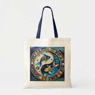 Sternzeichen - Fische Yin und Yang Tragetasche
