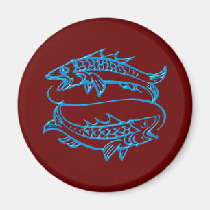 Sternzeichen Fische zodiac sign Pisces Magnet