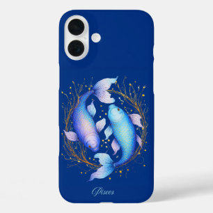Sternzeichen Fische, Zwei elegante Koi-Fische iPhone 16 Plus Hülle