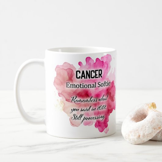Sternzeichen Frauen, Krebs Kaffeetasse (Mit Donut)