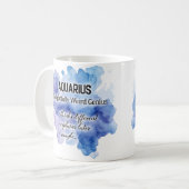 Sternzeichen Frauen, Wassermann Kaffeetasse (Vorderseite Links)