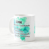 Sternzeichen Frauen, Zwillinge Kaffeetasse (Vorderseite Links)