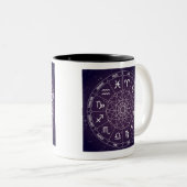 Sternzeichen für Astrologie Zweifarbige Tasse (VorderseiteRechts)