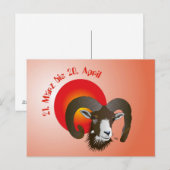 Sternzeichen für Breite Postkarte (Vorne/Hinten)