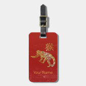 Sternzeichen für das Horoskop des Affen Gepäckanhänger (Vorderseite vertikal)