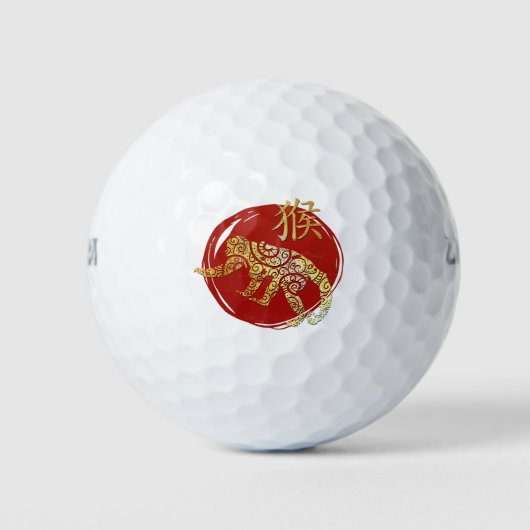 Sternzeichen für das Horoskop des Affen Golfball (Vorderseite)