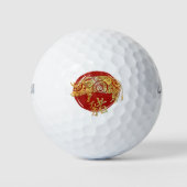 Sternzeichen für das Schwein Chinesisches Horoskop Golfball (Vorderseite)