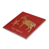 Sternzeichen für Ziege Chinesisches Horoskop Fliese (Seite)
