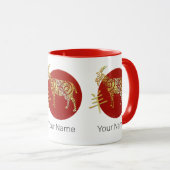 Sternzeichen für Ziege Chinesisches Horoskop Tasse (VorderseiteRechts)