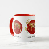 Sternzeichen für Ziege Chinesisches Horoskop Tasse (Vorderseite Links)