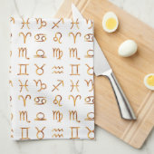 Sternzeichen Horoskop Sternzeichen Geschirrtuch (Viertel Falte)