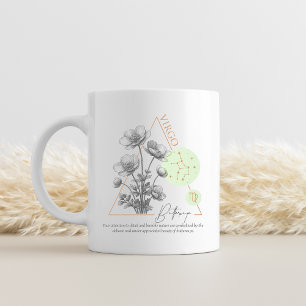 Sternzeichen Jungfrau Butterblume Sternbild Astrol Kaffeetasse