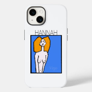 Sternzeichen Jungfrau personalisierte Geburtstags- iPhone 14 Hülle