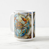 Sternzeichen - Krebs Kaffeetasse (Vorderseite Links)