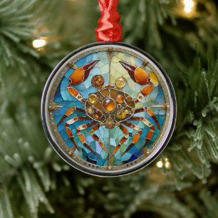Sternzeichen - Krebs Ornament Aus Metall