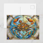 Sternzeichen - Krebs Postkarte (Vorne/Hinten)