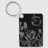 Sternzeichen Krebs Schlüsselanhänger (Vorderseite)