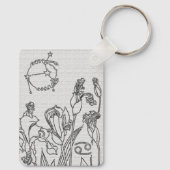 Sternzeichen Krebs Schlüsselanhänger (Rückseite)