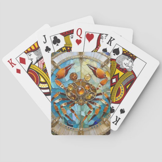 Sternzeichen - Krebs Spielkarten (Rückseite)