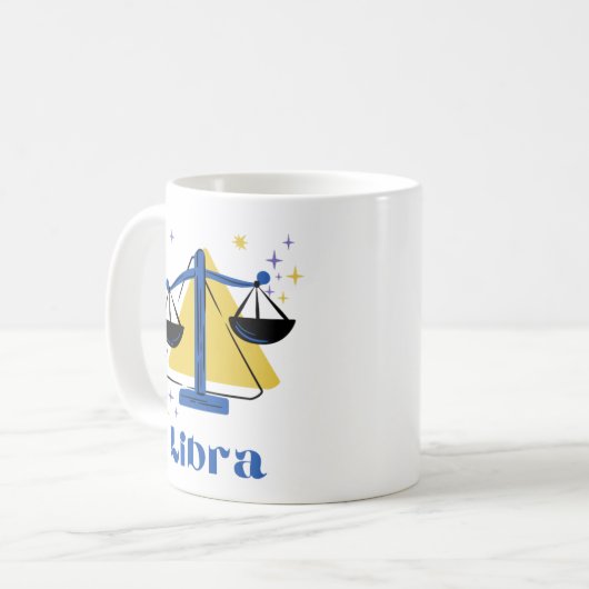 Sternzeichen | Libra Star Sign Illustration Kaffeetasse (Vorderseite Links)