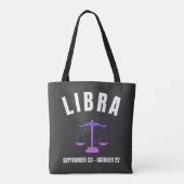 Sternzeichen Libra Tasche (Rückseite)