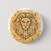 Sternzeichen Löwe Button (Vorderseite)