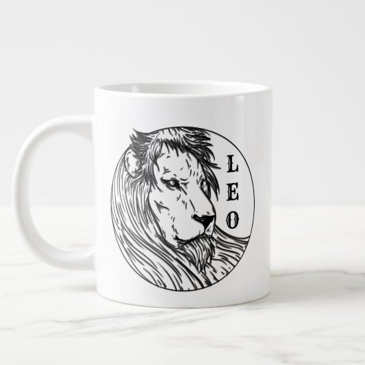 Sternzeichen Löwe Jumbo-Tasse (Links)