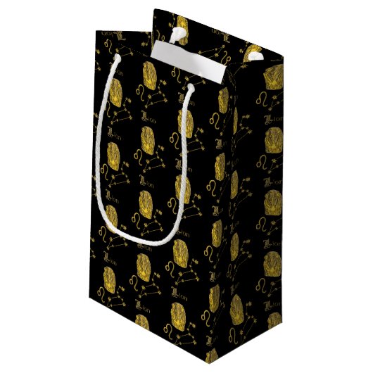 Sternzeichen Löwe - Kleine Geschenktüte (Rückseite Schrägansicht)