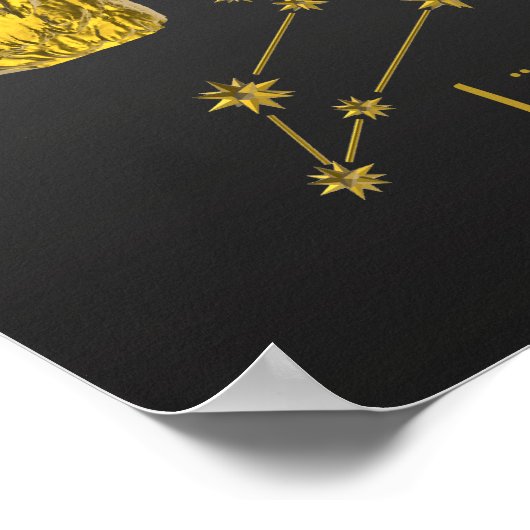 Sternzeichen Löwe - Poster (Ecke)