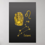 Sternzeichen Löwe -  Poster (Vorne)