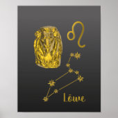 Sternzeichen Löwe - Poster (Vorne)