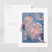 Sternzeichen Löwe Postkarte (Vorne/Hinten)