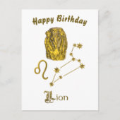 Sternzeichen Löwe - Postkarte (Vorderseite)