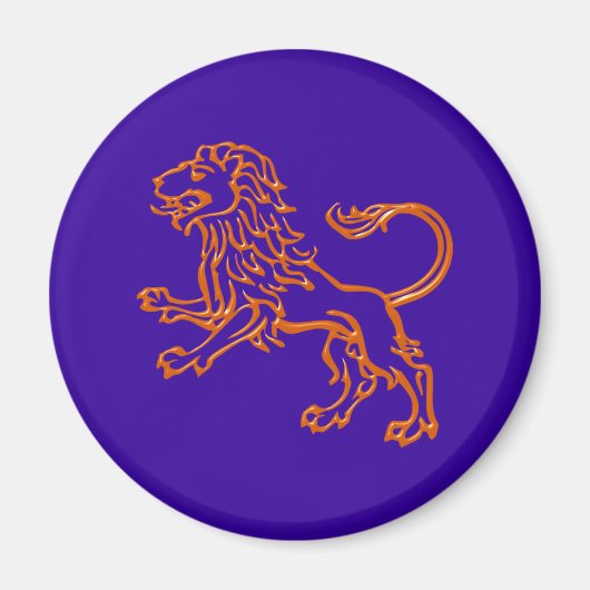 Sternzeichen Löwe zodiac sign Leo Magnet (Vorne)