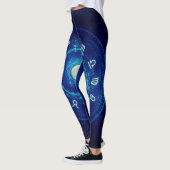 Sternzeichen Niedlich Astrologie Frauen Nachthimme Leggings (Links)