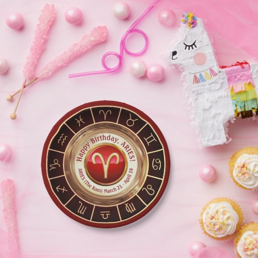 Sternzeichen Pappteller (Party)