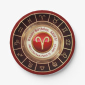 Sternzeichen Pappteller (Vorderseite)