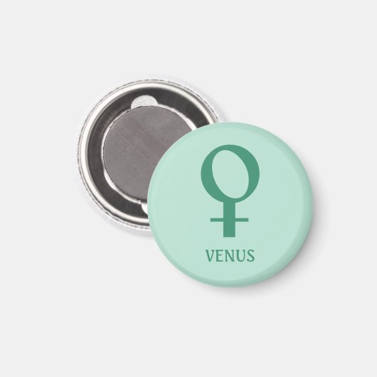 Sternzeichen: Planet Venus Magnet (Vorderseite/Rückseite)