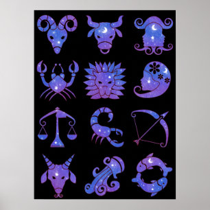 Sternzeichen Poster