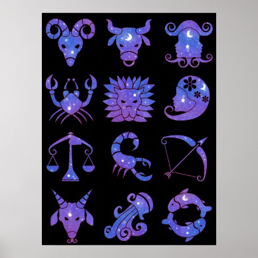 Sternzeichen Poster (Vorne)