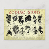 Sternzeichen Postkarte (Vorderseite)