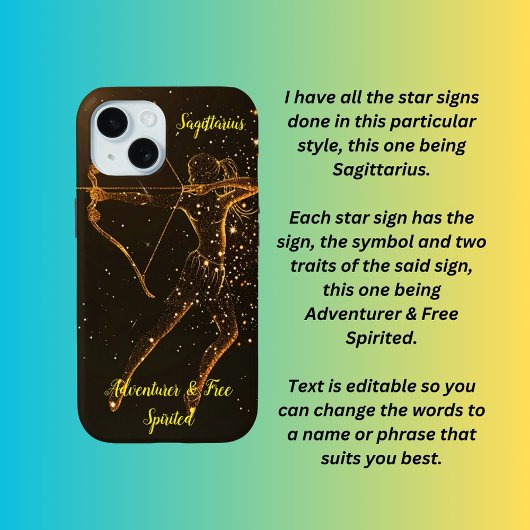 Sternzeichen Sagittarius Case-Mate iPhone Hülle