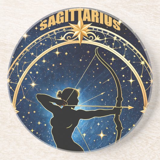 Sternzeichen Sagittarius Getränkeuntersetzer (Vorne)
