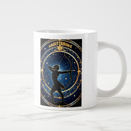 Sternzeichen Sagittarius Jumbo-Tasse (Rechts)